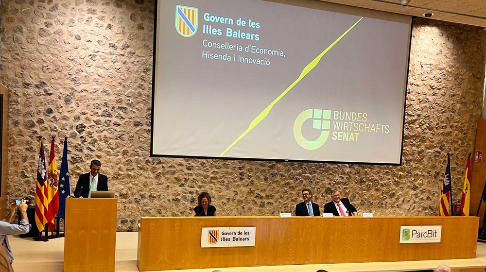 Präsentation der Regierung "Govern de les Illes Balears" und des Bundeswirtschaftssenat.