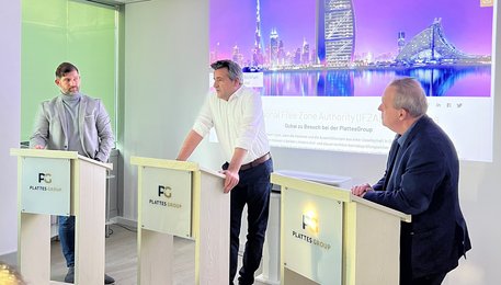 Willi Plattes, Dr. Ralf Demuth und Dr. Christian Kahlenberg.