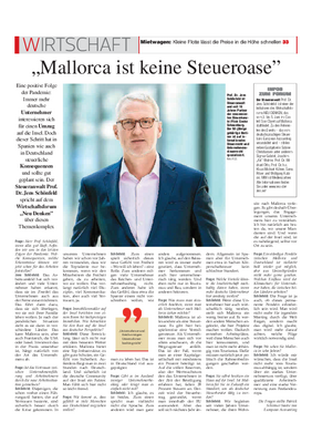 Mallorca Magazin: „Mallorca ist keine Steueroase""