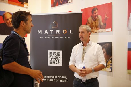 Austausch während des Events. (Matrol Bauprojekt Management-Büro).