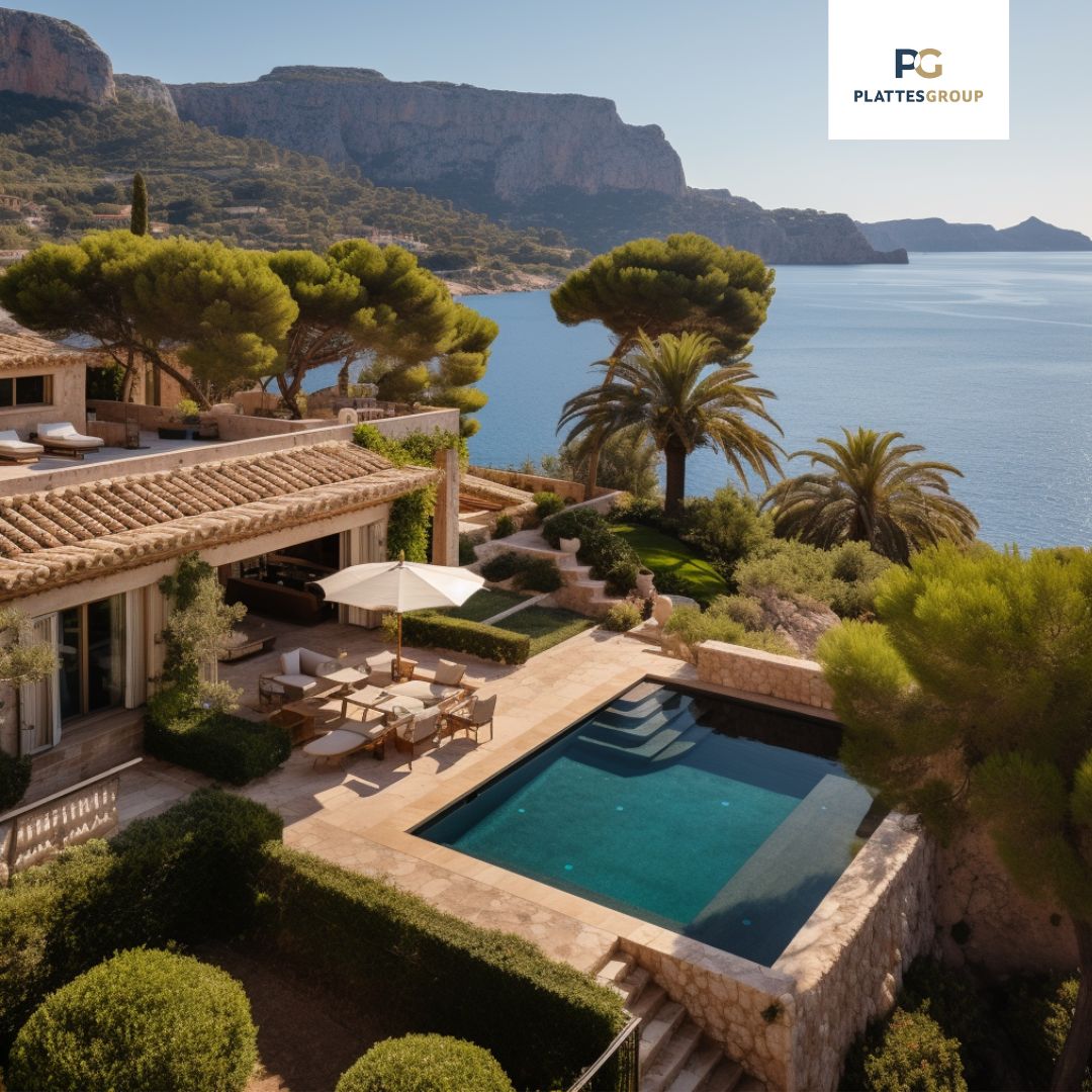 Luxuriöse Villa mit Meerblick, Pool und großen Garten auf Mallorca