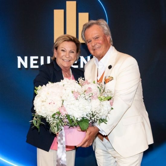 Die Initiatoren des Wirtschaftsforums NEU DENKEN Sabine Christiansen und Willi Plattes