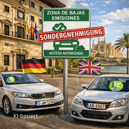 KI-Illustration Umweltzone von Palma