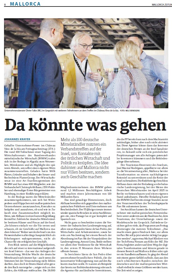 Mallorca Zeitung - Nr. 1.273 - 26. September 2024: „Da könnte was gehen."