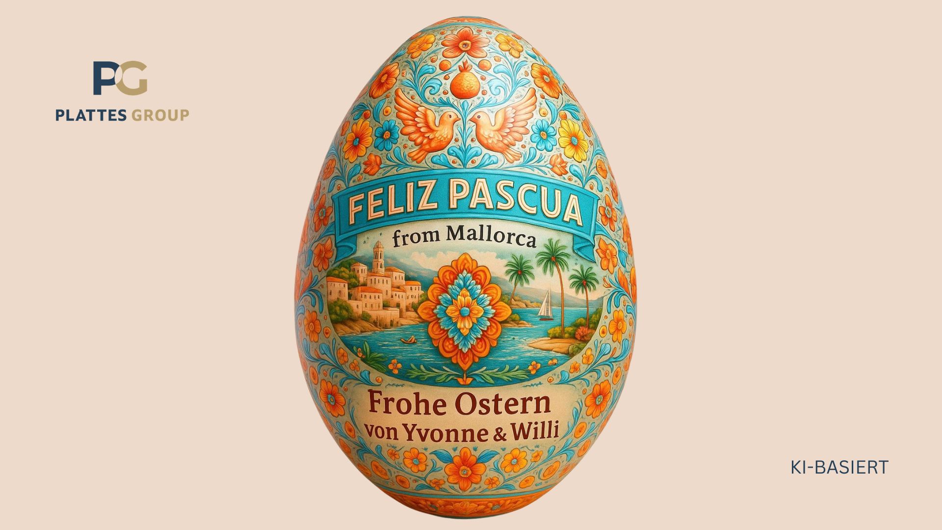 KI-generiertes Osterei