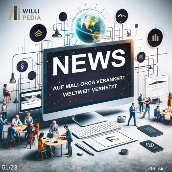 KW51 2023 - Thumbnail News Willipedia Computer mit Aufschrift News auf Bildschirm